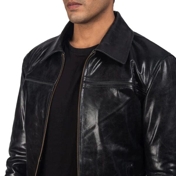 MAGICAL BLACK LEATHER JACKET​ - Image 3