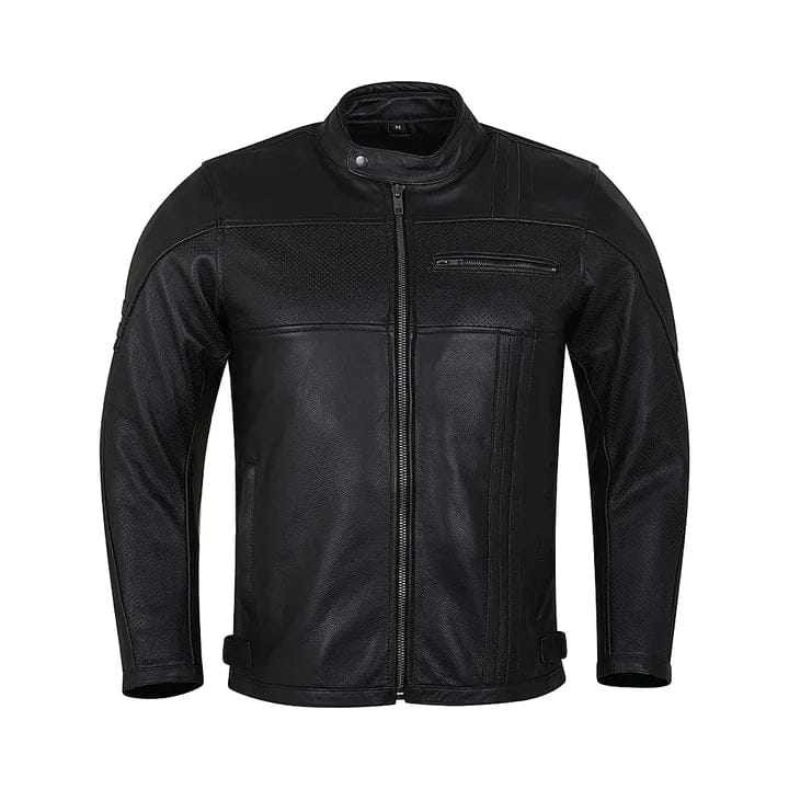 MEN’S RACER GENUINE LEATHER MOTO JACKET​