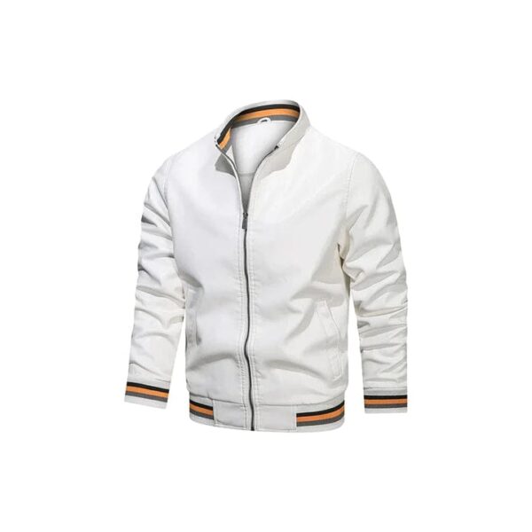 ROAD RACER MOTORCYCLE STREETWEAR ORIGINAL LEATHER JACKET​ - Image 3