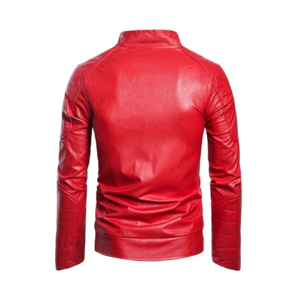MEN'S DIAMOND QUILTED ORIGINAL LEATHER JACKET​ - Image 2