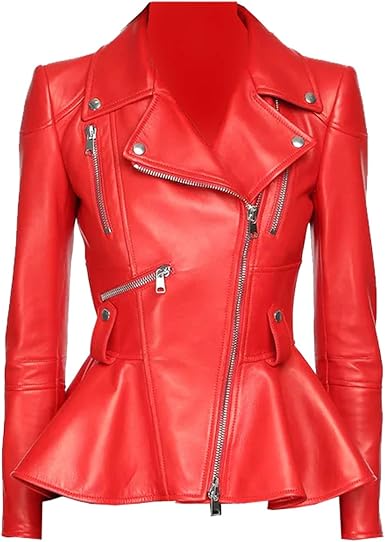 LEATHER PEPLUM JACKET