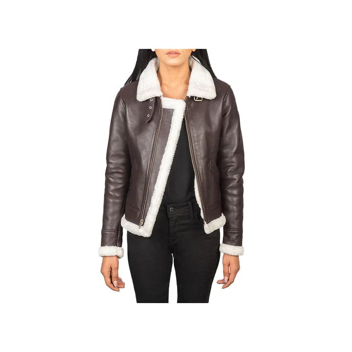 WOMEN LEATHER AVIATOR JACKET