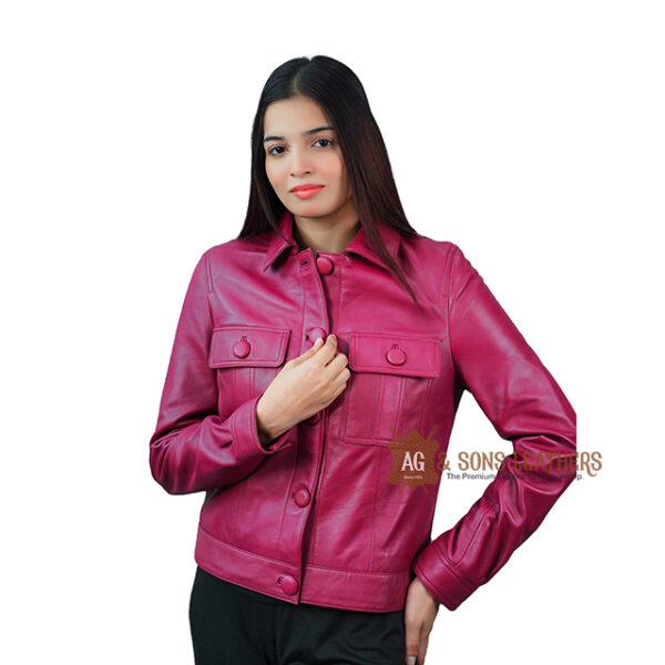 BERRY BLISS LEATHER JACKET