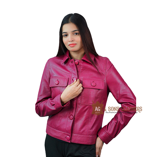 BERRY BLISS LEATHER JACKET