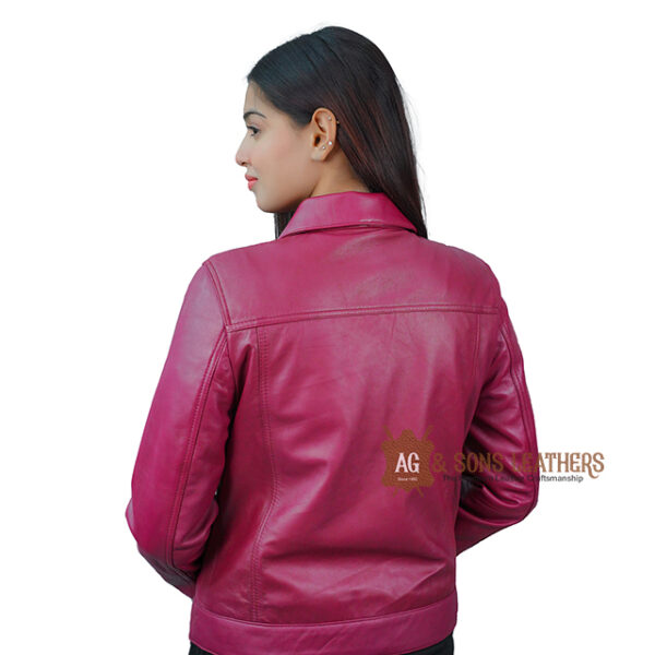 BERRY BLISS LEATHER JACKET - Image 3