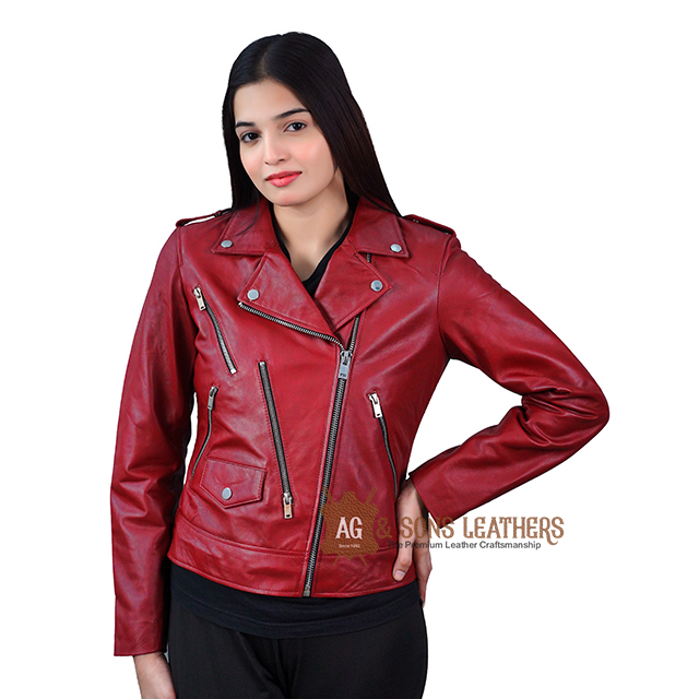 SCARLET BLAZE LEATHER JACKET