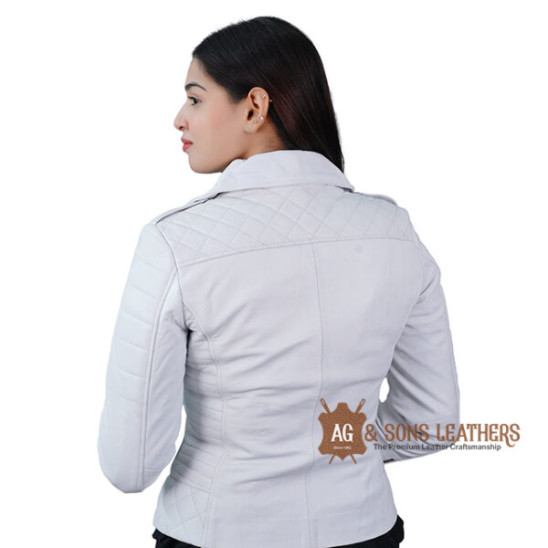 IVORY EDGE BIKER JACKET - Image 4