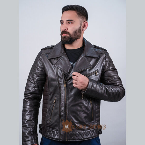 MAVERICK LEATHER BIKER JACKET - Image 2