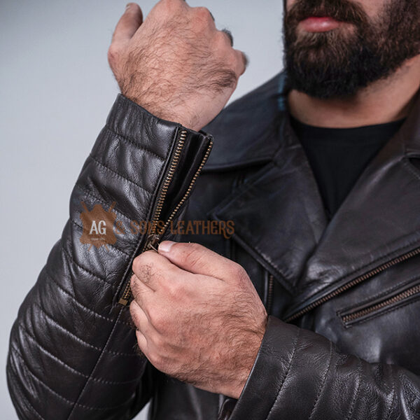 MAVERICK LEATHER BIKER JACKET - Image 6