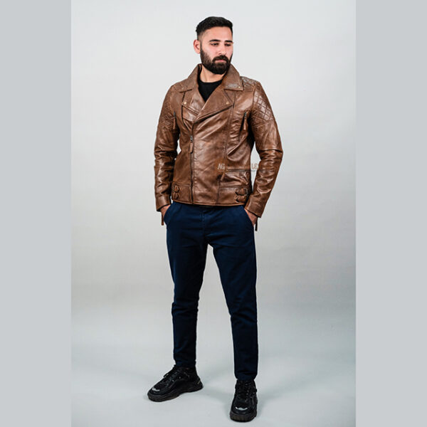 CLASSIC HERRITAGE MOTO LEATHER JACKET - Image 2