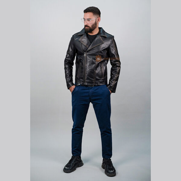 CHEVRON ELITE LEATHER JACKET - Image 4