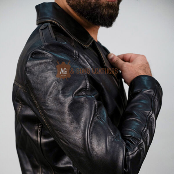 CHEVRON ELITE LEATHER JACKET - Image 6