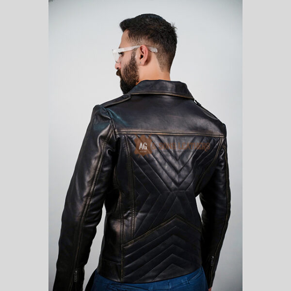 CHEVRON ELITE LEATHER JACKET - Image 3