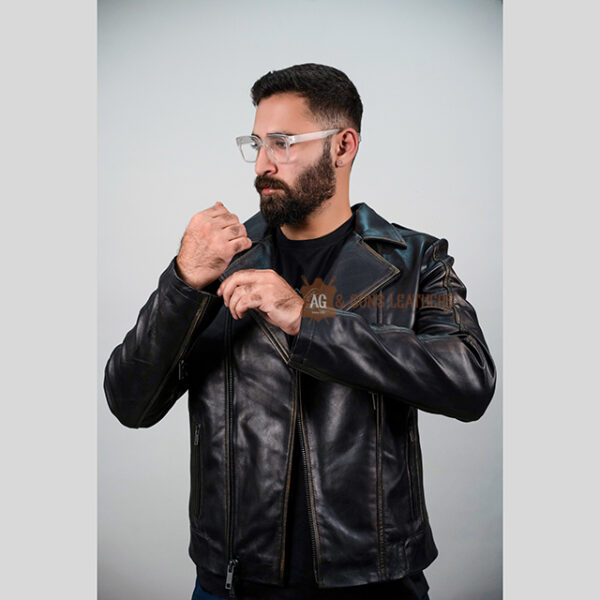 CHEVRON ELITE LEATHER JACKET - Image 9