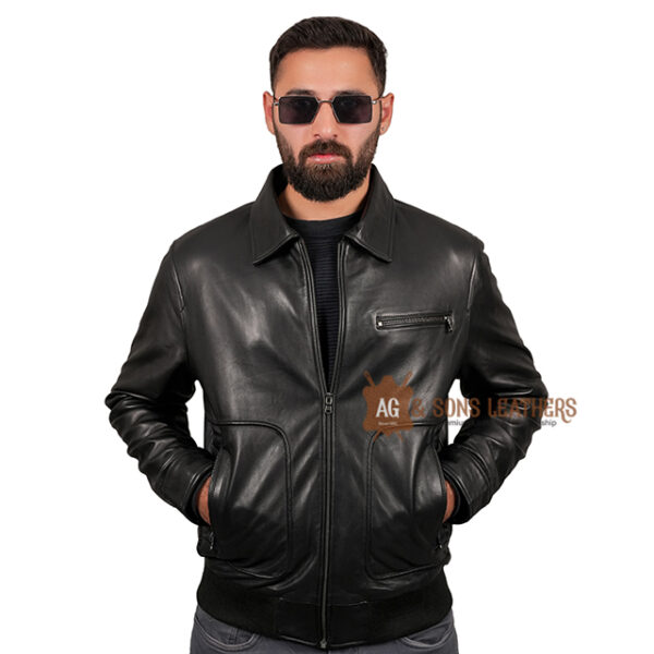MID NIGHT CLASSIC LEATHER JACKET