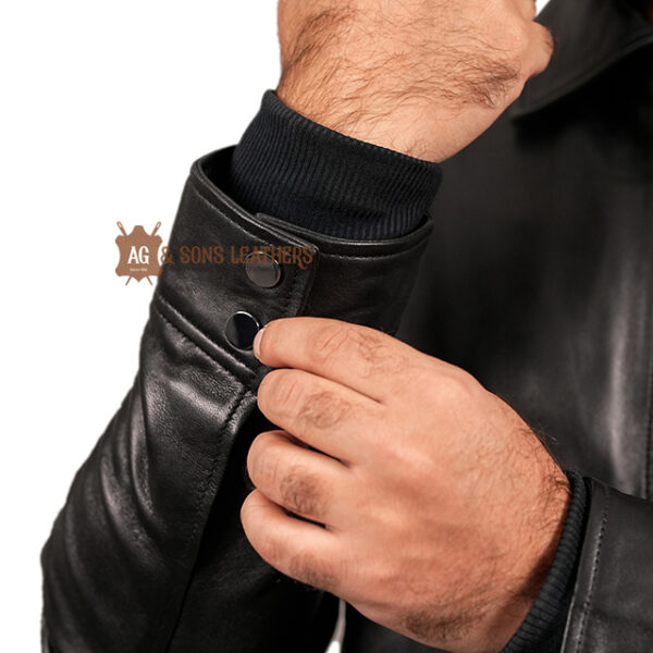 MID NIGHT CLASSIC LEATHER JACKET - Image 6