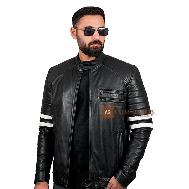 MIDNIGHT STRIKER MOTO-ZIPPER LEATHER JACKET - Image 2