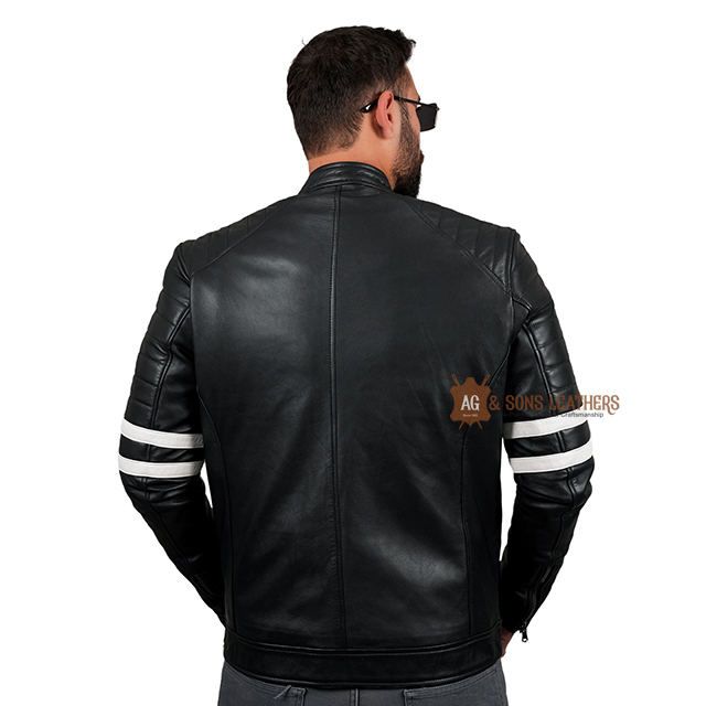 MIDNIGHT STRIKER MOTO-ZIPPER LEATHER JACKET - Image 7