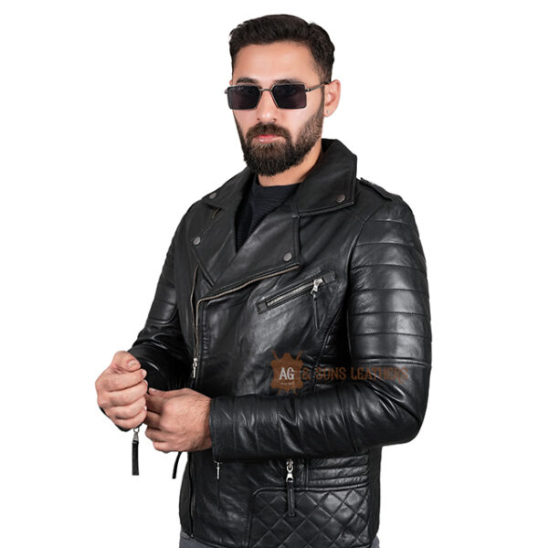 MID NIGHT XTREME RIDER PREMIUM LEATHER JACKET - Image 2