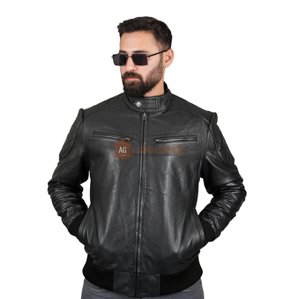 NIGHTFALL CRUISER BOMBER LEATHER JACKET