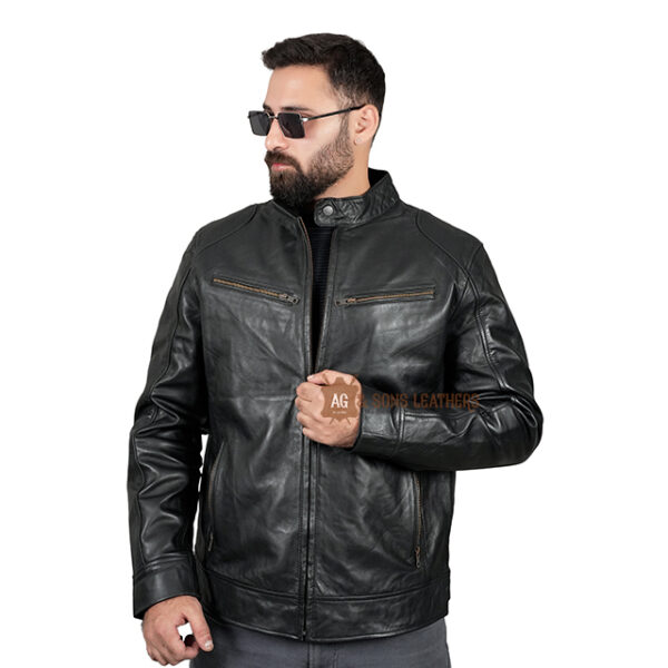 DARKSTORM AVENGER LEATHER JACKET - Image 3